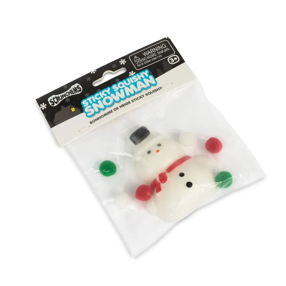 Scrunchems Sticky Squishy Snowman Fidget Toy — photo 3