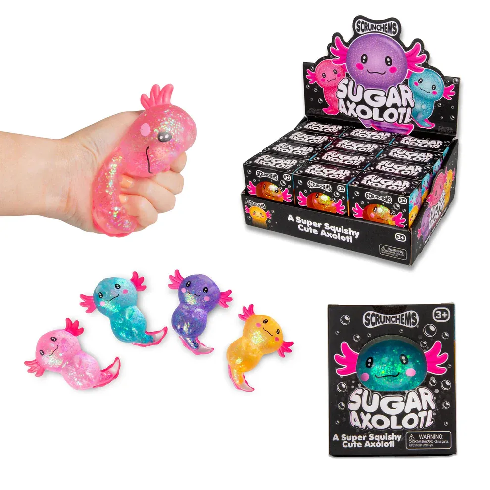 Scrunchems Sugar Axolotl Squishy Fidget Toy — photo 3
