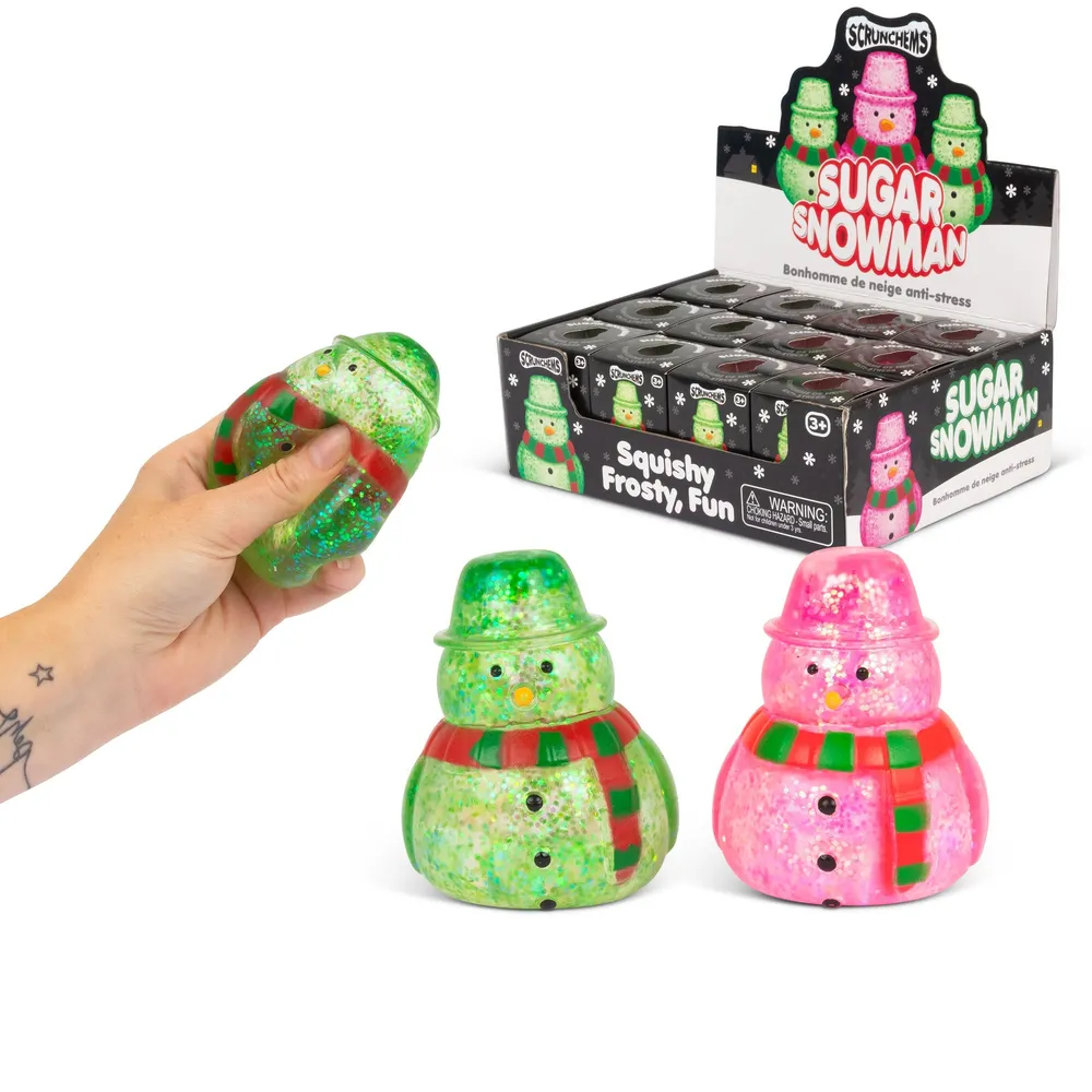 Scrunchems Sugar Snowman Squishy Fidget Toy