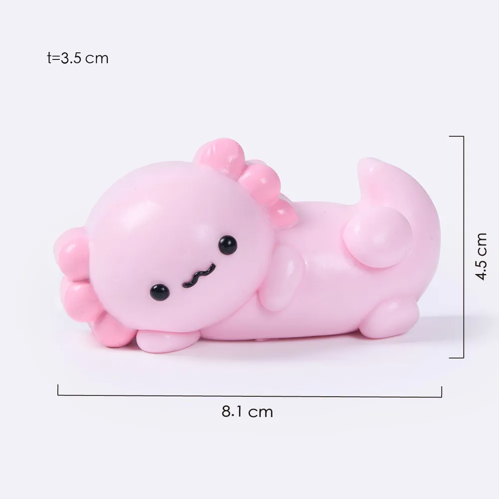 侧躺蝾螈	Side-Lying Axolotl Taba Squishy — photo 2