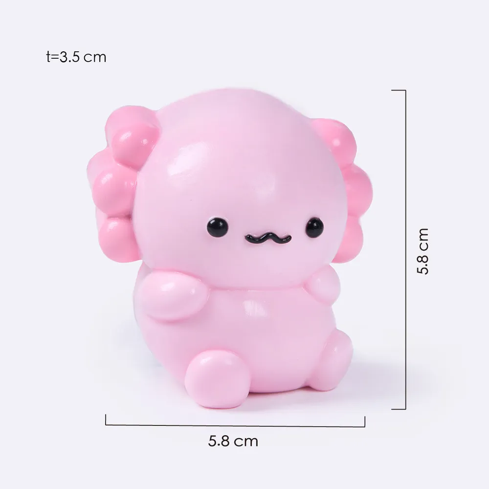 端坐蝾螈	Sitting Axolotl Taba Squishy — photo 2