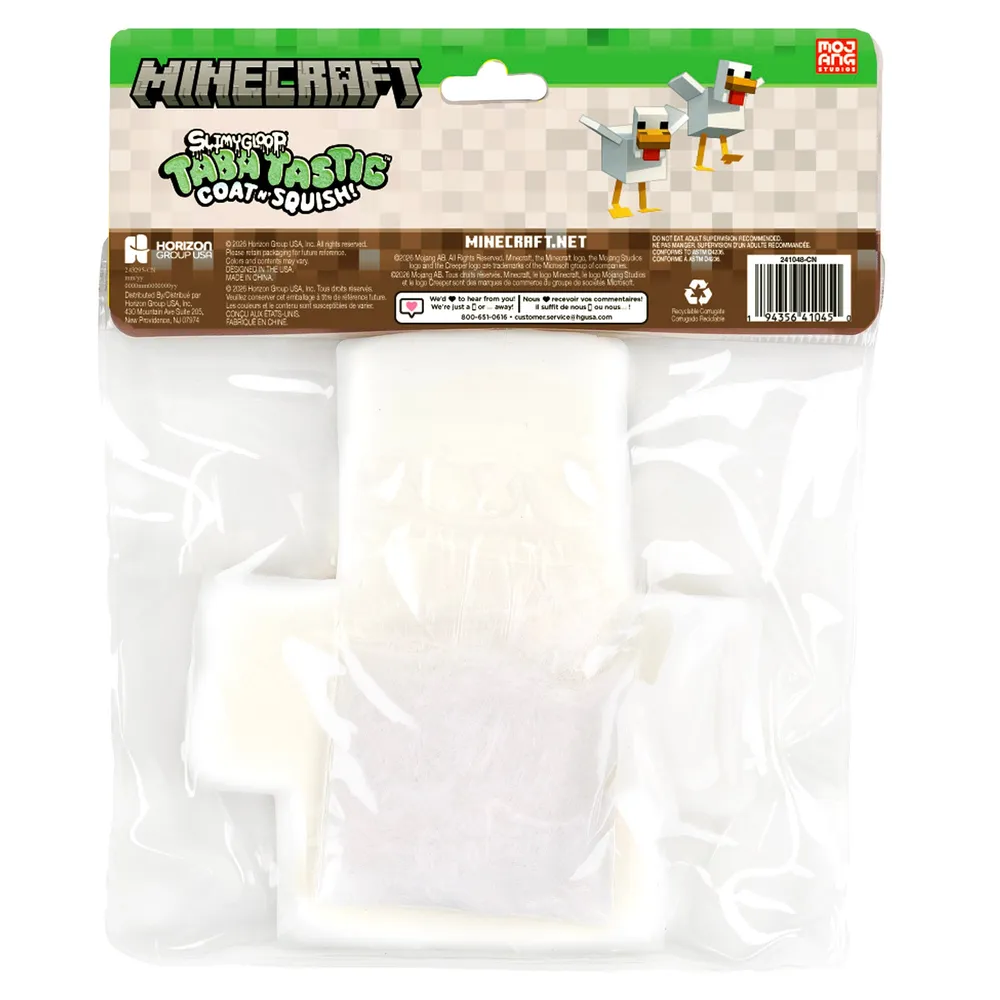 SlimyGloop x Minecraft Tabatastic Coat N' Squish Taba Squishy Fidget Toy - Chicken Jockey — photo 2