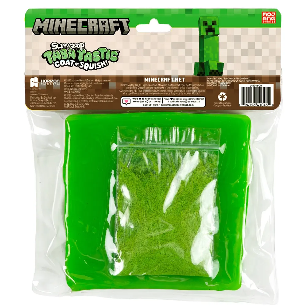 SlimyGloop x Minecraft Tabatastic Coat N' Squish Taba Squishy Fidget Toy - Green One — photo 2