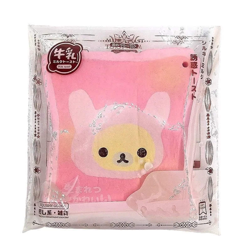 Slow Rising Squishy Cartoon Character Toast Stress Relief Decompression Toy — photo 2