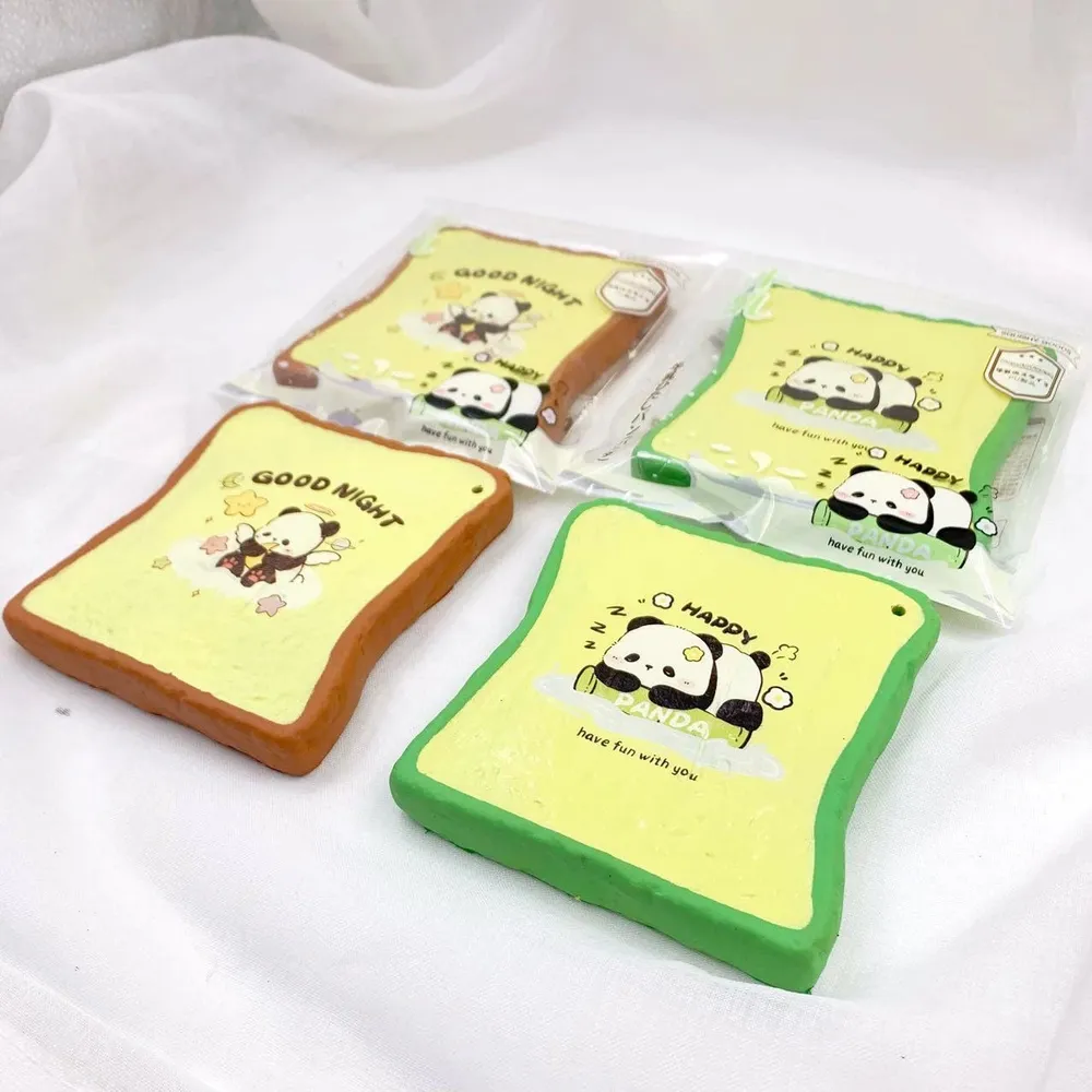 Slow Rising Squishy Cartoon Character Toast Stress Relief Decompression Toy — photo 5