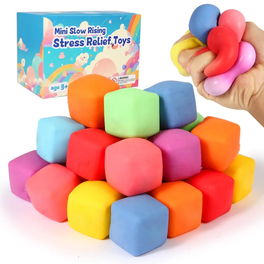 Slow Rising Stress Cube Dough Balls