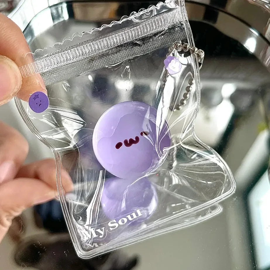 Smiley Ball Keychain Squishy Stress Relief Decompression Toy — photo 4