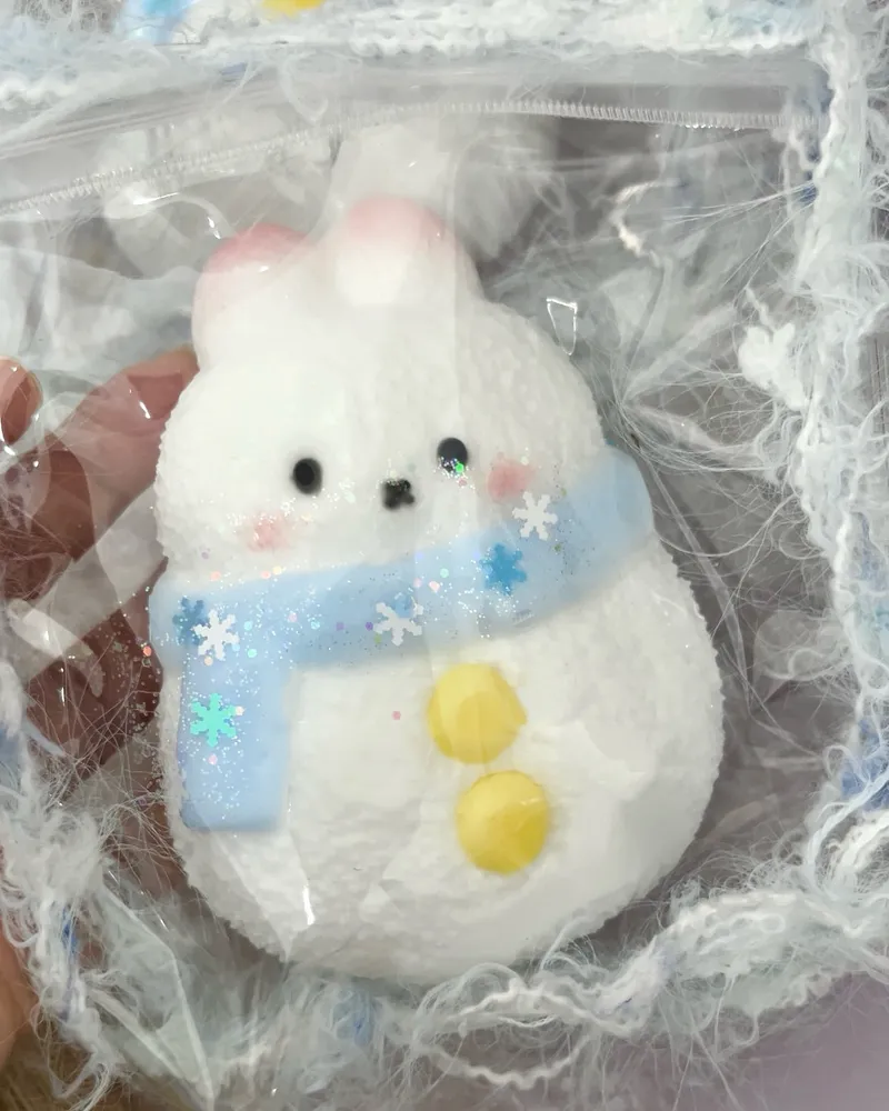 Snow Bunny Squishy Stress Relief Decompression Toy — photo 2