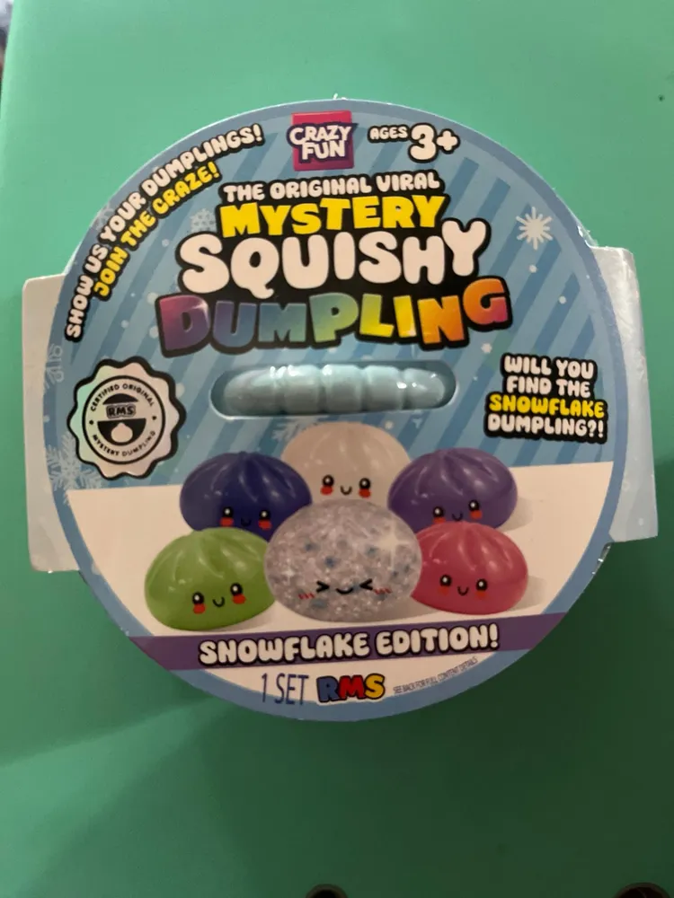 Original Viral Mystery Squishy Dumpling Snowflake Edition