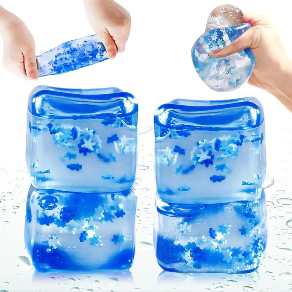 Snowflake Stress Ice Cube Ball Squishy