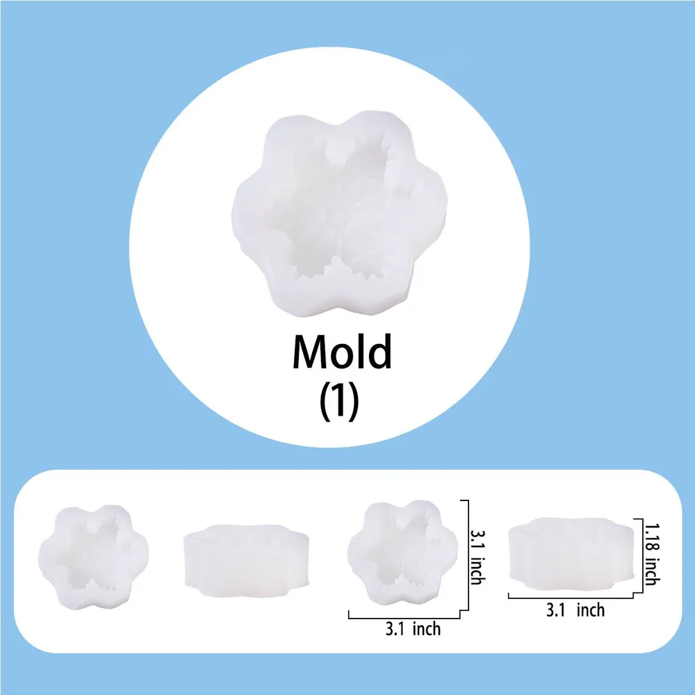 Snowflake Taba Squishy DIY Mold Set — photo 3