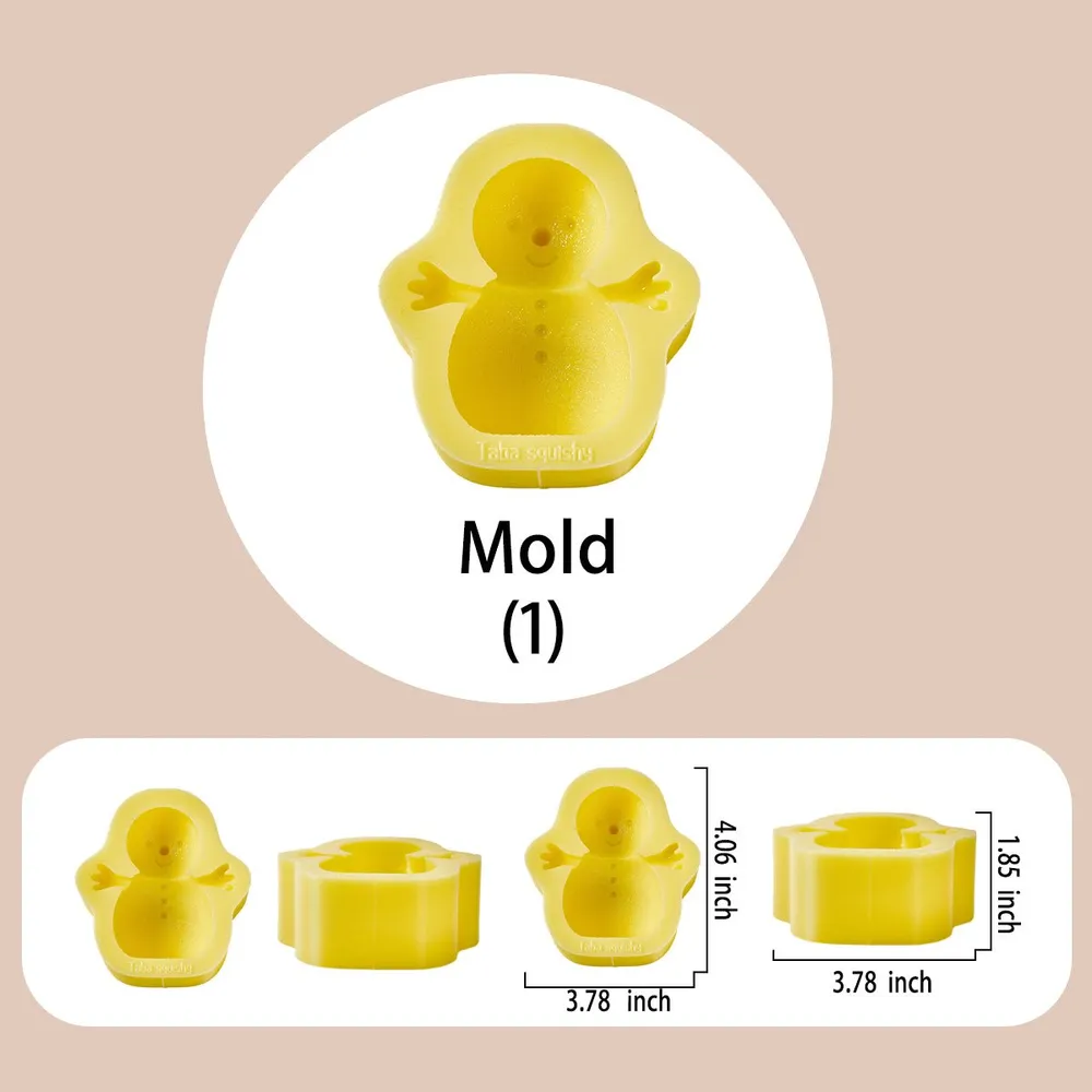 Snowman Taba Squishy DIY Mold Set — photo 3