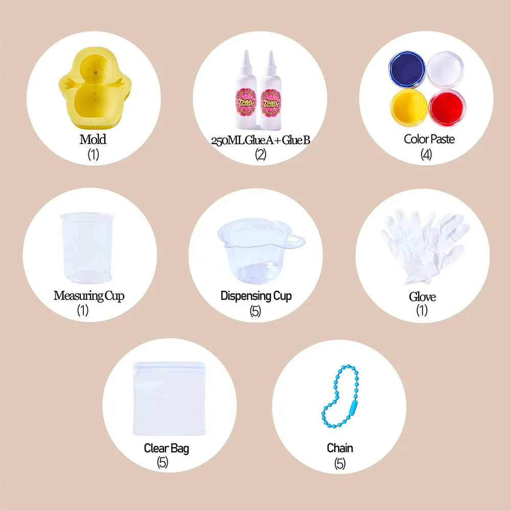 Snowman Taba Squishy DIY Mold Set — photo 4