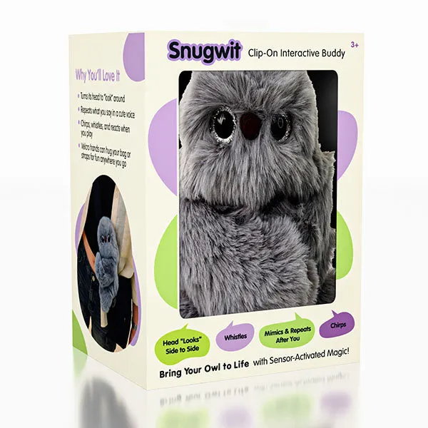 SnugWit: Clip-On Interactive Owl Sensory Plush Toy