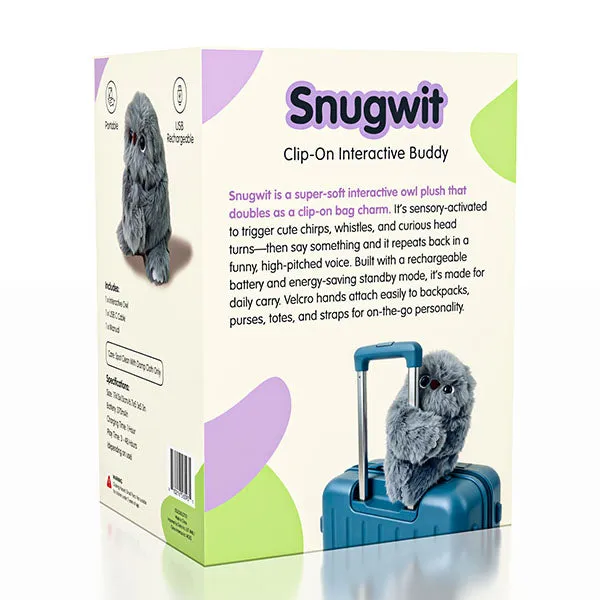 SnugWit: Clip-On Interactive Owl Sensory Plush Toy — photo 2