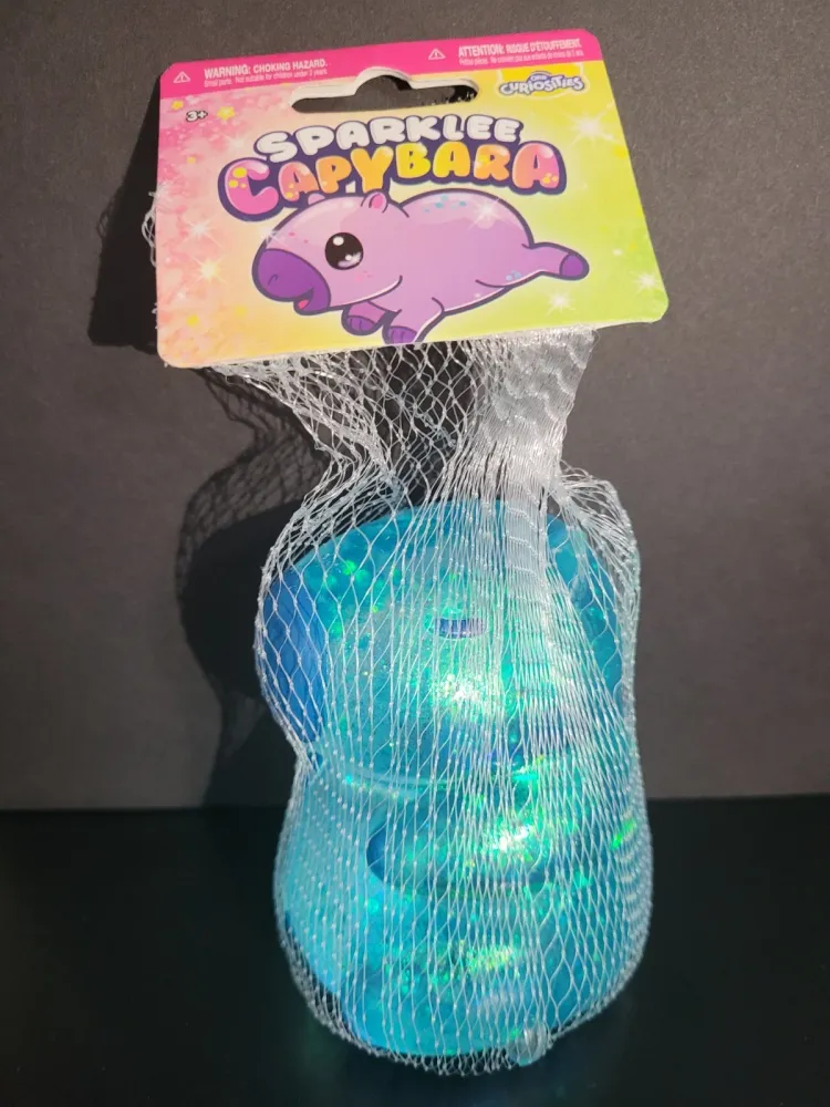 Sparklee Capybara Glitter Blue Squishy