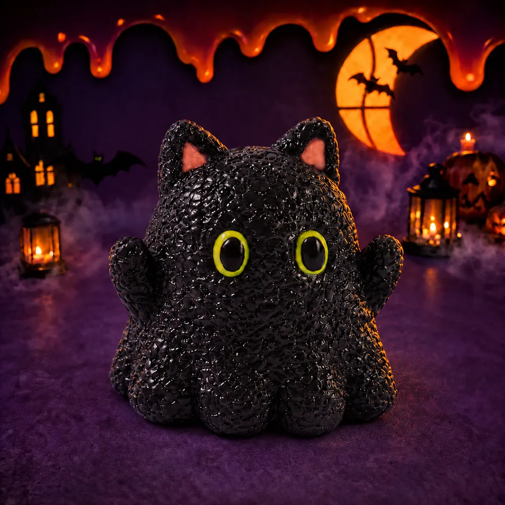 Spooky Black Cat Taba Squishy