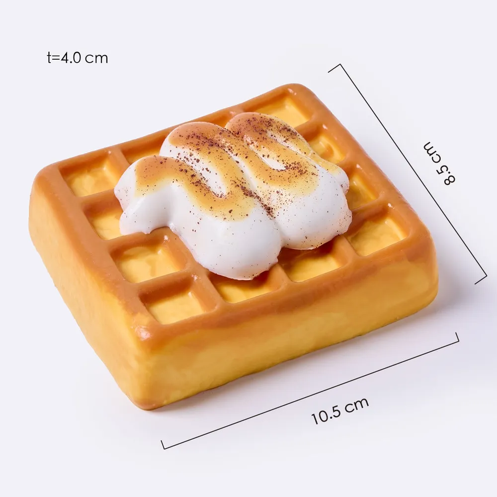 Square Cream Waffle Taba Squishy — photo 2