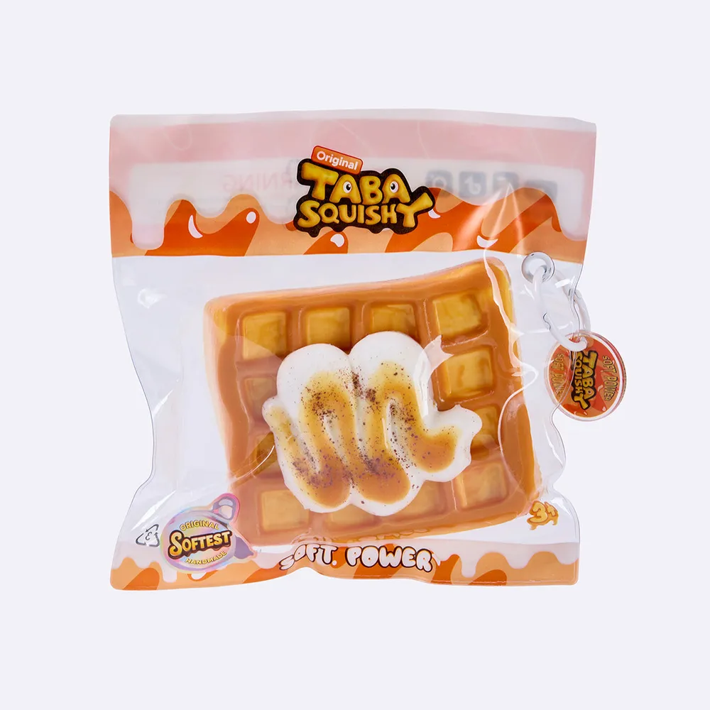 Square Cream Waffle Taba Squishy — photo 3