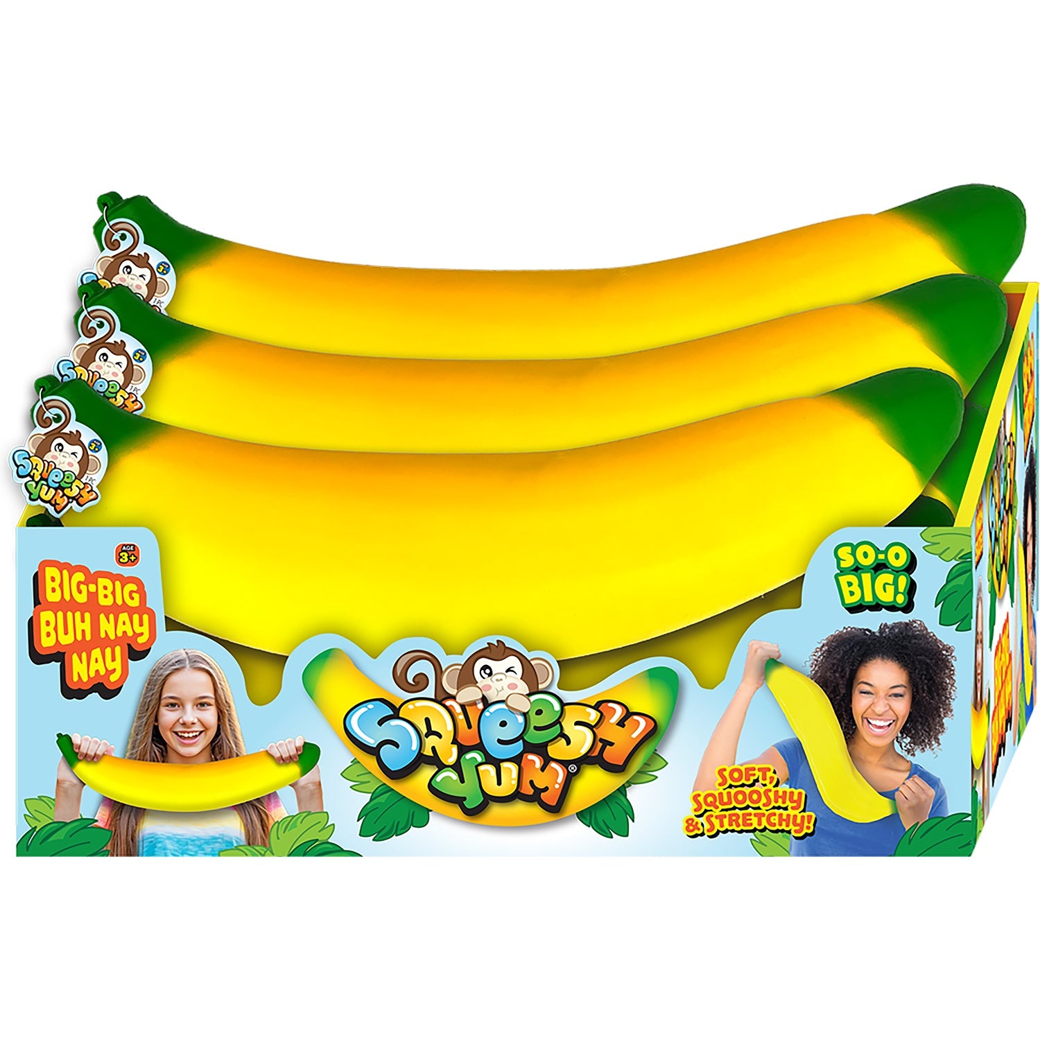 Squeesh Yum 12” Big-Big Buh Nay Nay Super Squishy Fidget Toy