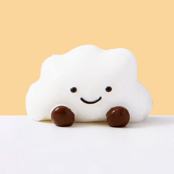 SqueezeSquad Taba Deluxe Premium Silicone Squishies Fidget Toy - Cloud Dumpling