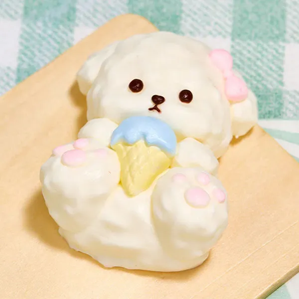 SqueezeSquad Taba Deluxe Premium Silicone Squishies Fidget Toy - Dog w/ Ice Cream Cone — photo 3