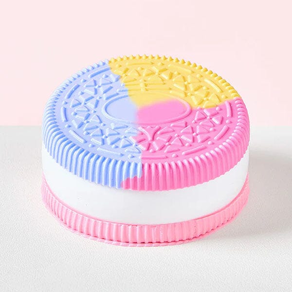 SqueezeSquad Taba Deluxe Premium Silicone Squishies Fidget Toy - Sandwich Cookie