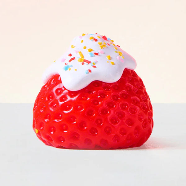 SqueezeSquad Taba Deluxe Premium Silicone Squishies Fidget Toy - Strawberry