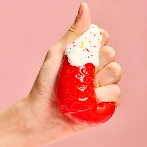 SqueezeSquad Taba Deluxe Premium Silicone Squishies Fidget Toy - Strawberry — photo 5