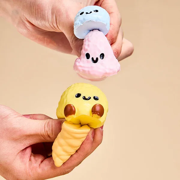 SqueezeSquad Taba Deluxe Premium Silicone Squishies Fidget Toy - Triple Ice Cream Cone — photo 3