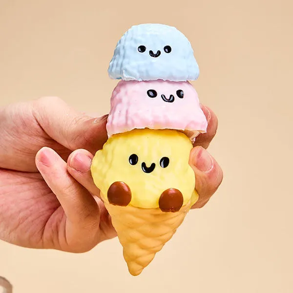 SqueezeSquad Taba Deluxe Premium Silicone Squishies Fidget Toy - Triple Ice Cream Cone — photo 6