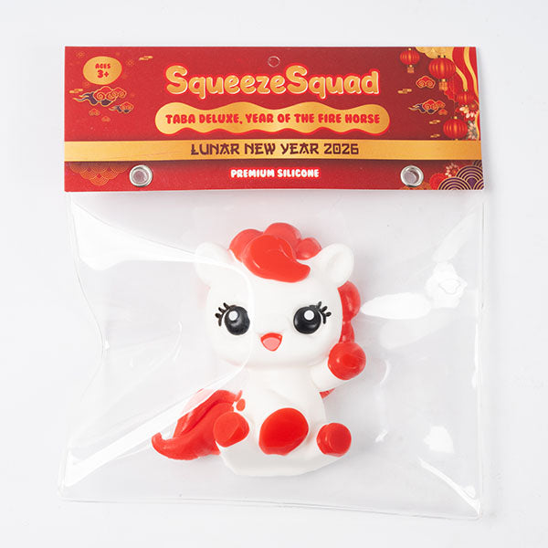 SqueezeSquad Taba Deluxe Premium Silicone Squishies Fidget Toy - Year Of The Fire Horse