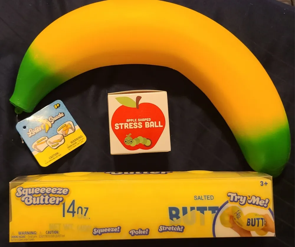 Squeezy Butter Banana Apple Squishy Bundle