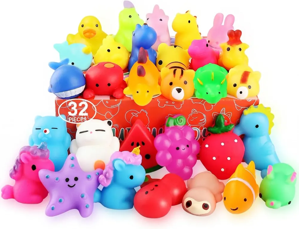 Squishies 32 Pack Mochi Squishy Toys