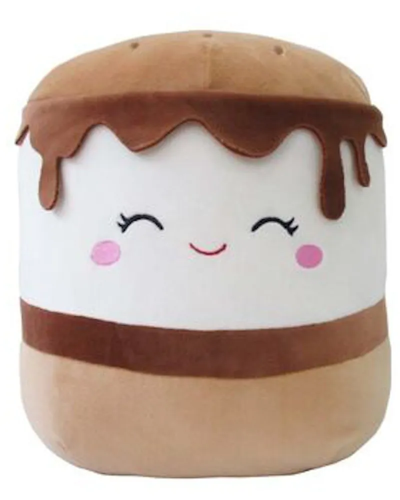 Squishmallow Carmelita The S'more 8 Inch Plush Brown/White