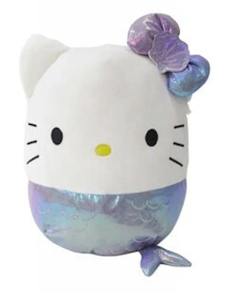 Squishmallow Sanrio Hello Kitty Mermaid 20 Inch Plush White/Purple