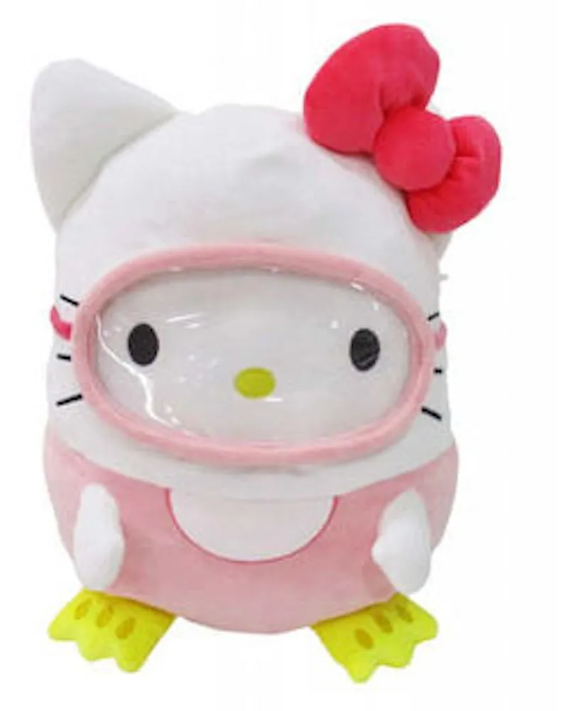 Squishmallow Sanrio Hello Kitty Scuba Mask 20 Inch Plush Pink/White