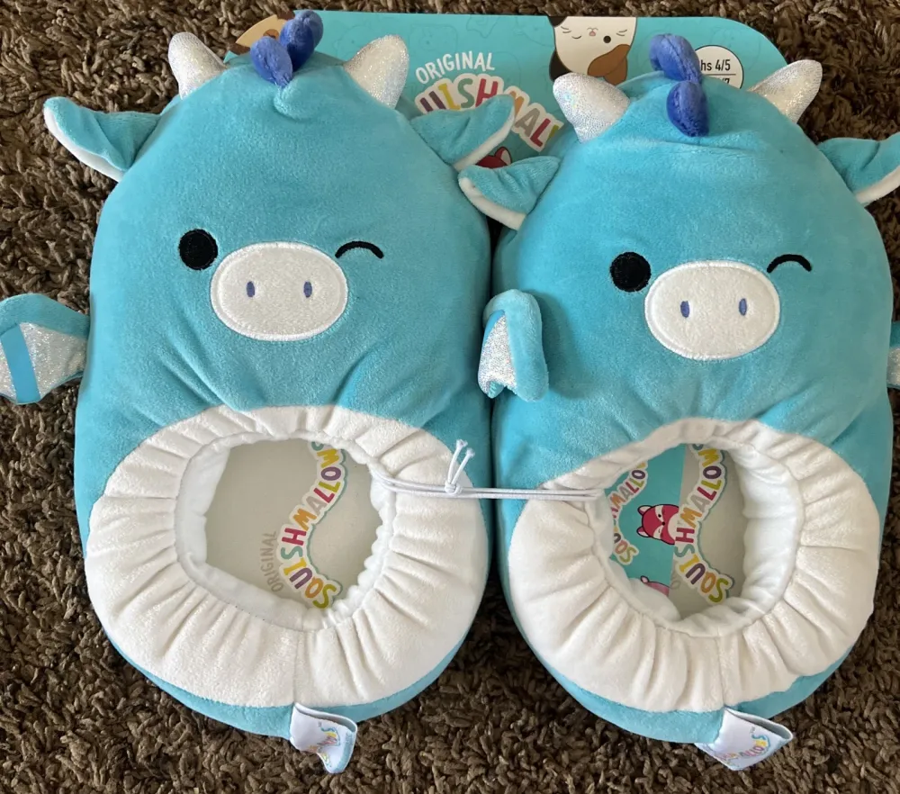 Squishmallow Tatiana the Dragon Slippers