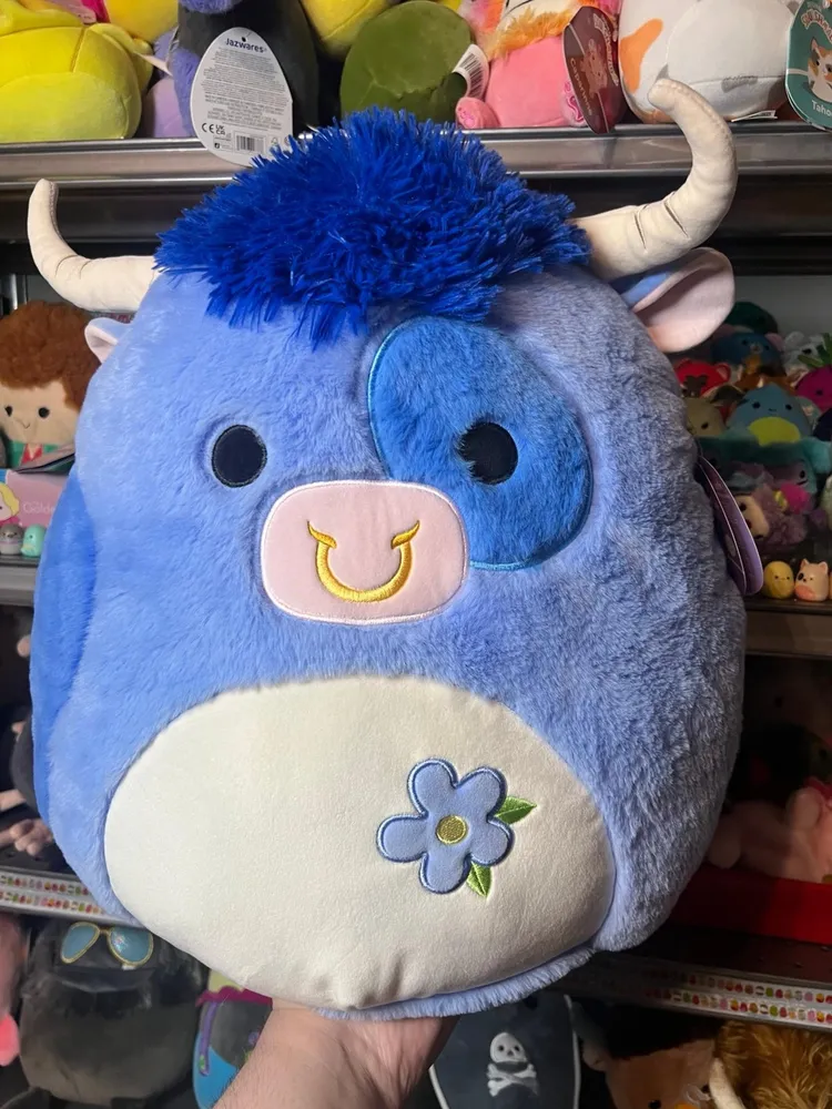 Squishmallows Bermayeh the Cow FuzzaMallows 16"