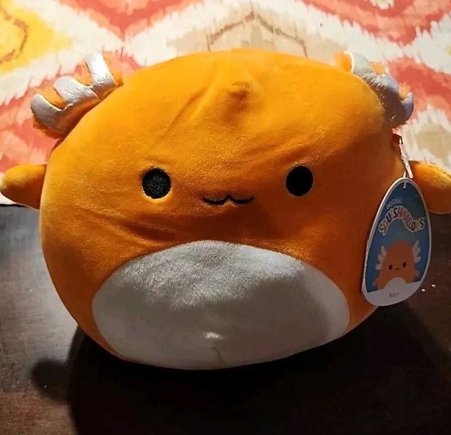 Squishmallows Plush Toys | Nico The Orange Axolotl | 8" Size — photo 4