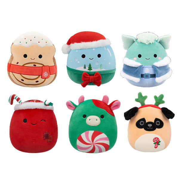 Squishmallows Super Soft Plush Toys 7.5" Holiday Squad 2025 Assortment A