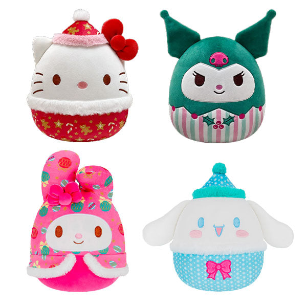 Squishmallows Super Soft Plush Toys 8" Sanrio Holiday Squad