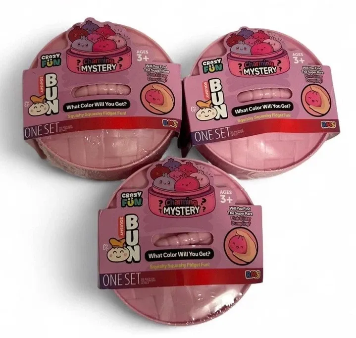Squishy Bun Charming Mystery Squishy "Dumpling" (Pink Glitter) Blind Box — photo 6