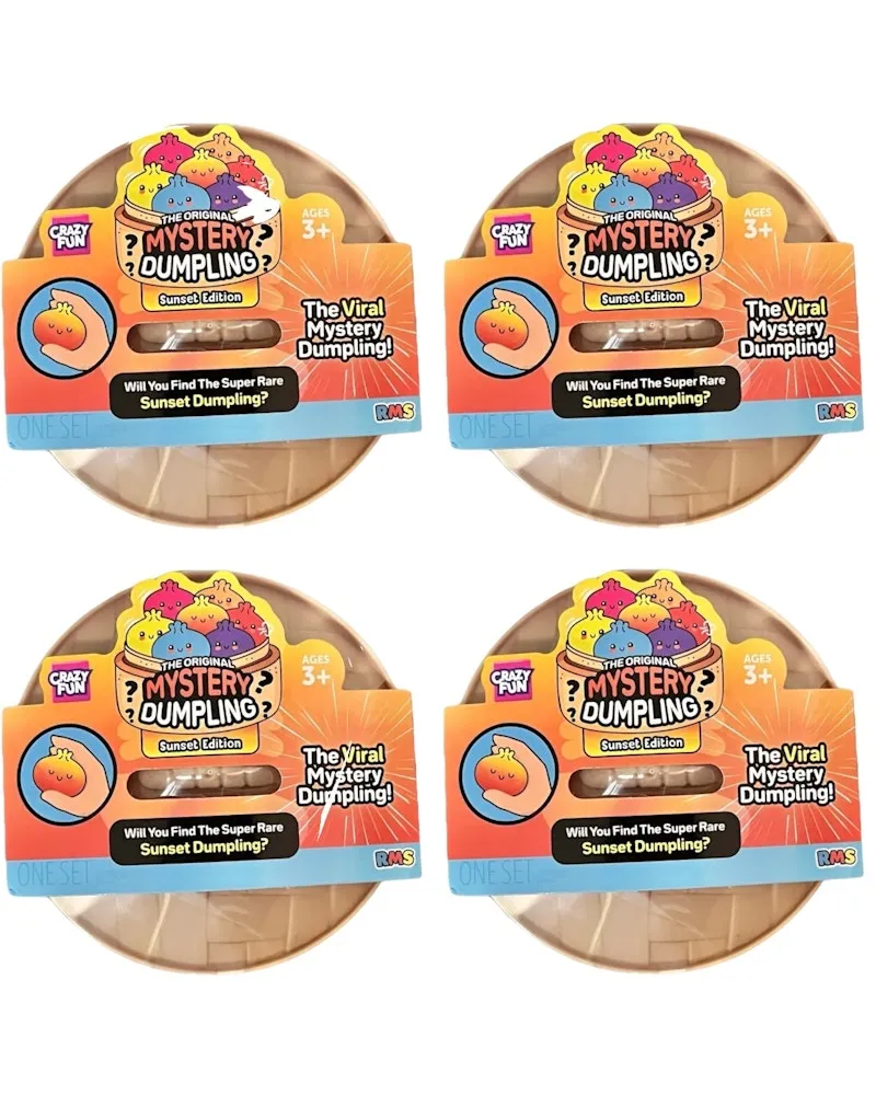 Squishy Bun Mystery Dumpling Sunset Edition Blind Box 4x Lot