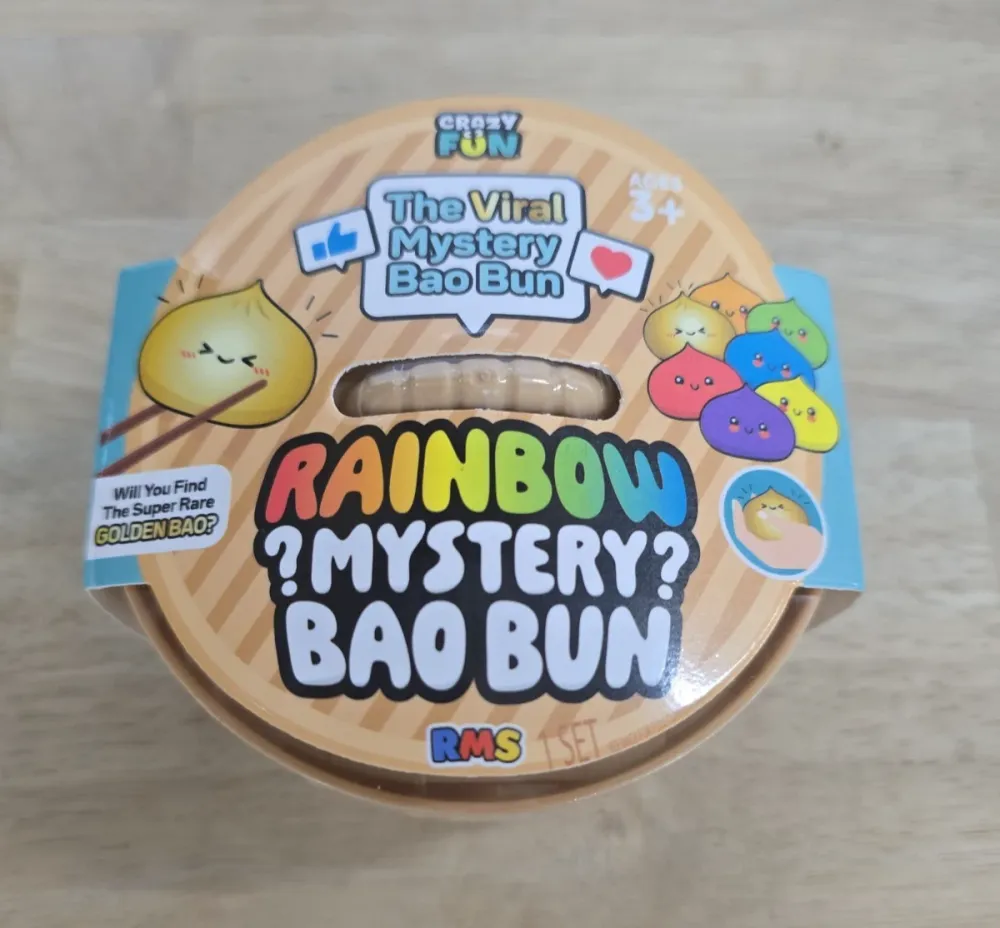 Squishy Bun Mystery Squishy "Dumpling" - Gold Glitter Bun Toy — photo 2