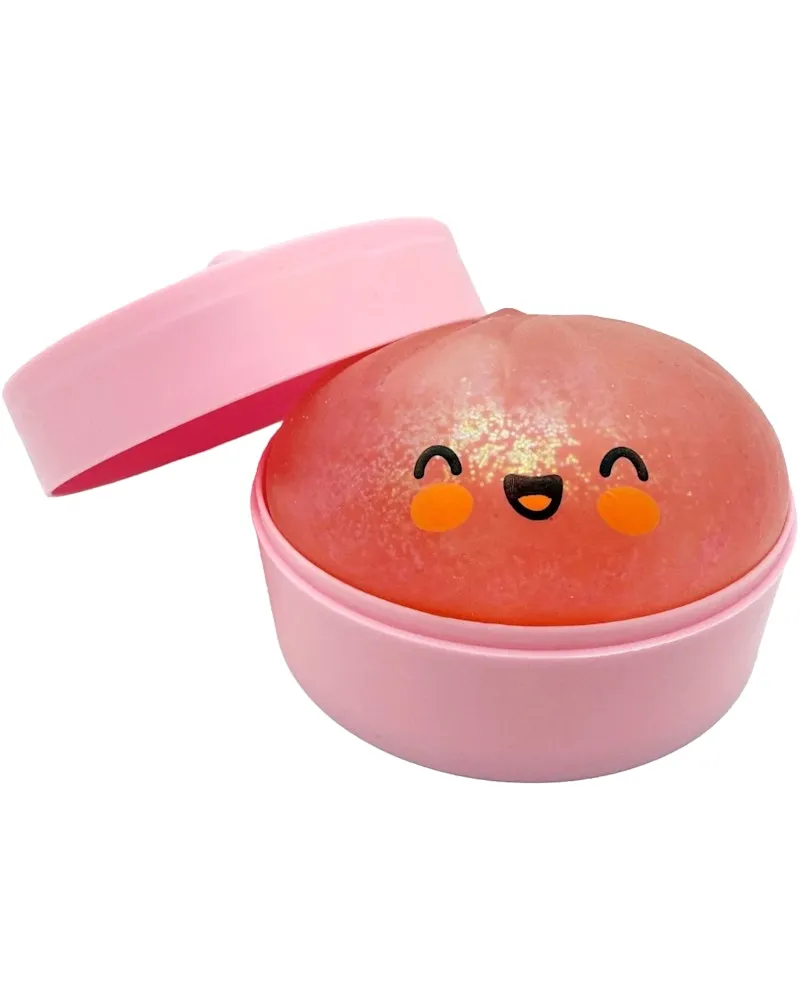 Squishy Bun Mystery Squishy "Dumpling" - Pink Glitter Bun Toy