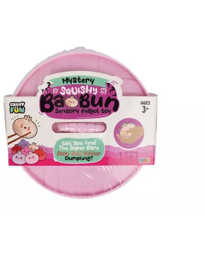 Squishy Bun Mystery Squishy "Dumpling" (Rose Gold Glitter) Blind Box