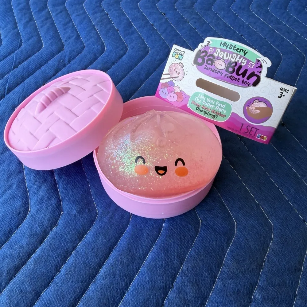 Squishy Bun Mystery Squishy "Dumpling" (Rose Gold Glitter) Blind Box — photo 2