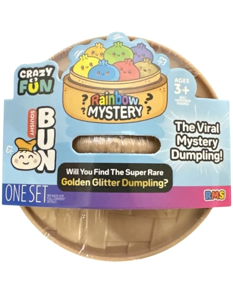 Squishy Bun Rainbow Mystery Squishy "Dumpling" (Golden Glitter) Blind Box — photo 2