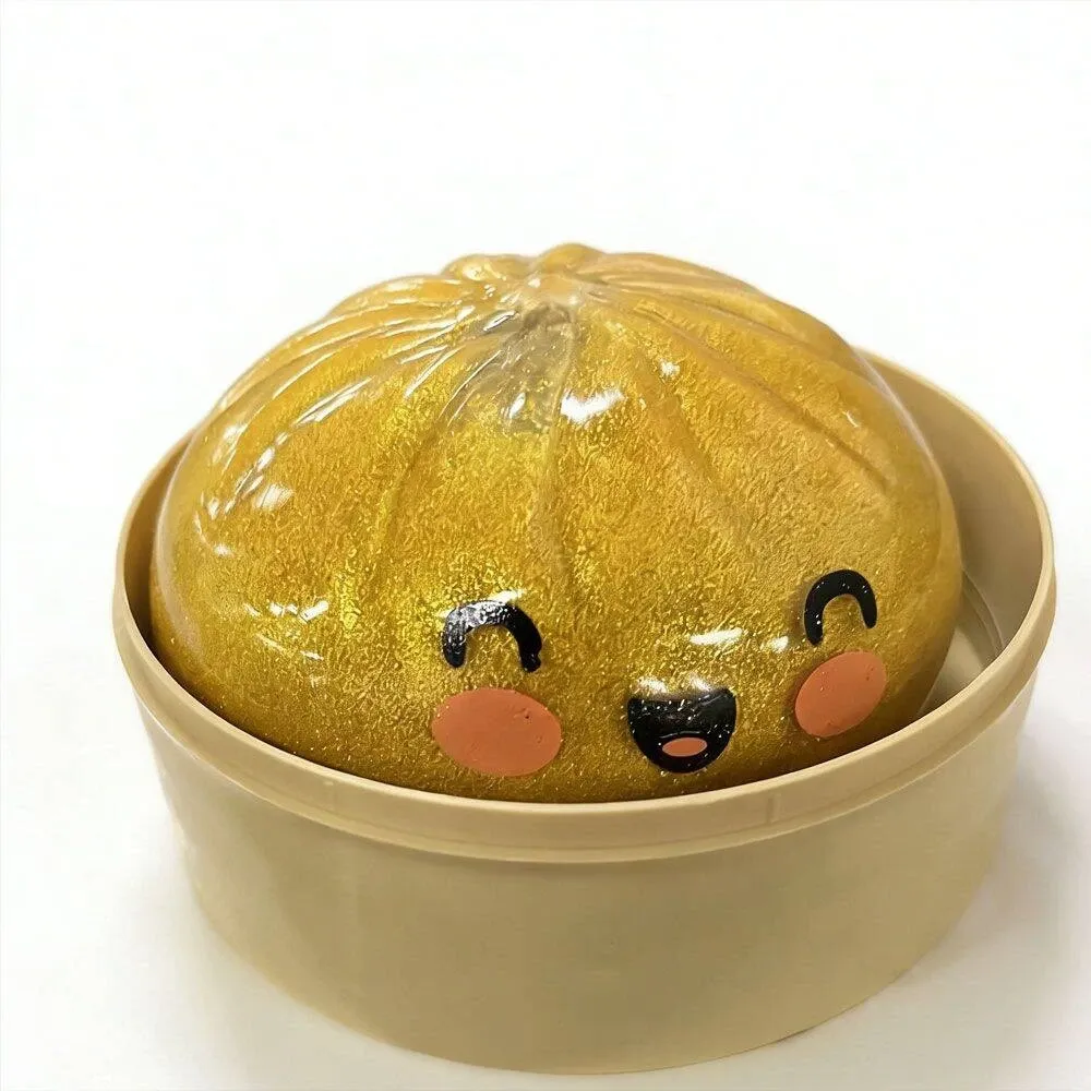 Squishy Bun Rainbow Mystery Squishy "Dumpling" (Golden Glitter) Blind Box — photo 3